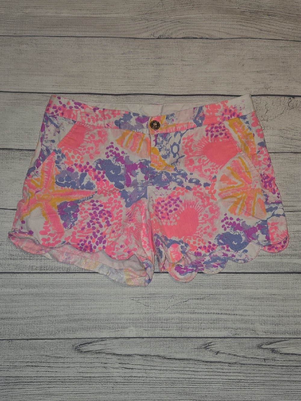 Lilly Pulitzer The Buttercup Short Pink/Purple Size 4